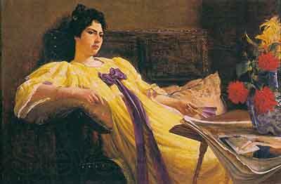 Rodolfo Amoedo Retrato de mulher France oil painting art